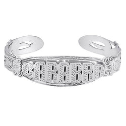 Silver 3D Name Bracelet personalized