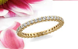 Diamond Eternity Band Ring .50ctw Shared Prong 14kt. Gold White, Yellow, or Rose